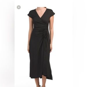 Crinkle Jersey midi dress.  With cinch ruching   Washed but Never worn.